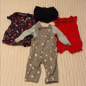 Bundle of 3 Newborn Outfits